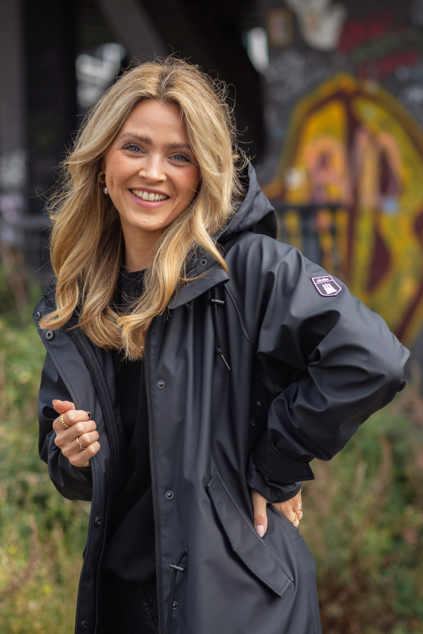 Derbe Regenjacke Traveby Friese Leo Damen Regenjacke Schwarz