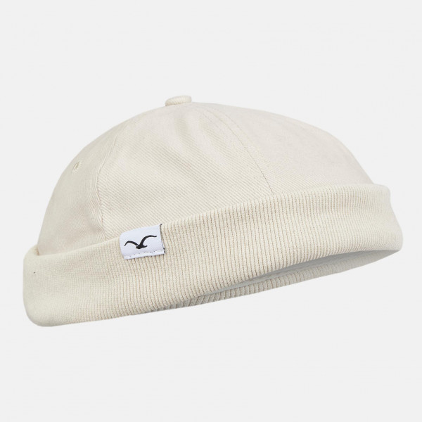 Cleptomanicx Brimless Docker Cap Weiß Creme Peyote