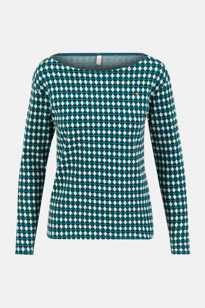 Blutsgeschwister My cosi valentine Damen Pullover Cool Checker Türkis