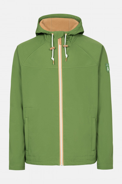 Derbe Isleby Herren Softshell Jacke Cactus Doe Grün Ocker