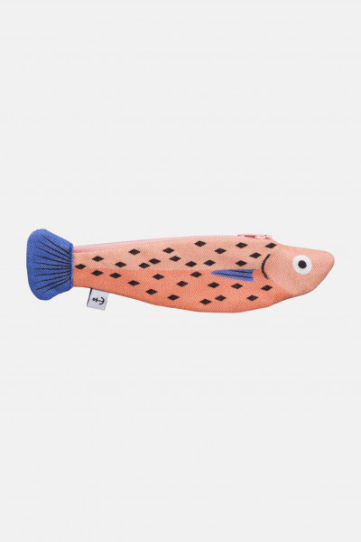 Don Fisher Schlüsselanhänger Tasche Wittling Rosa Blau Fisch