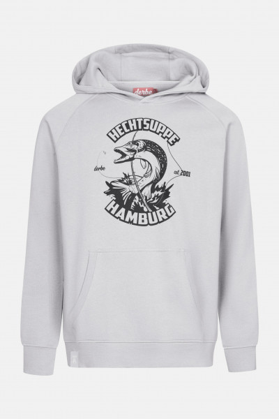 Derbe Hechtsuppe Hoodie Herren Kapuzenpullover Grau Paloma