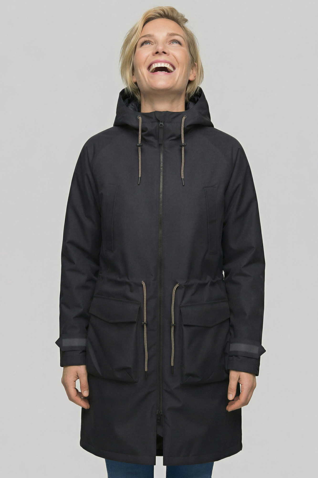 Derbe Winter Regenjacke Phoebholm Dog Damen Schwarz Hundejacke