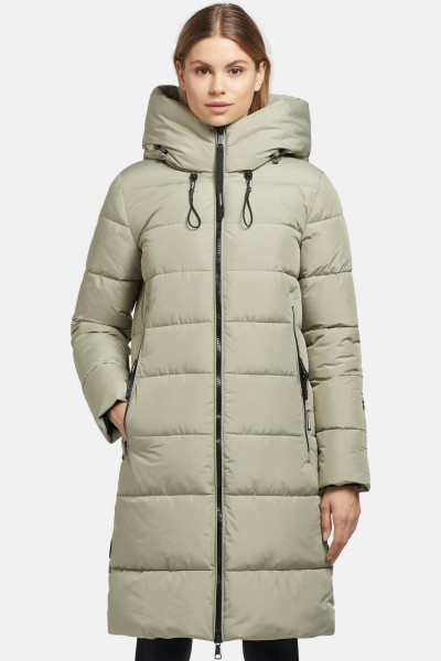 Khujo Jilias 3 Damen Wintermantel Grau Grün Dark Mint Green Super Women Puffer Jacket