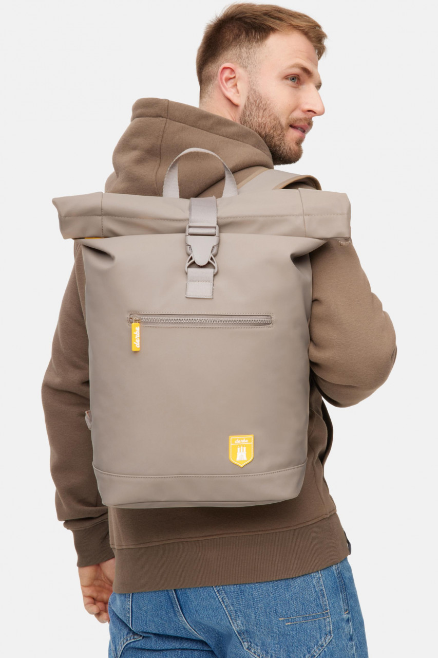 Derbe Rucksack Derbe Ruck Beige Rolltop Wasserabweisend
