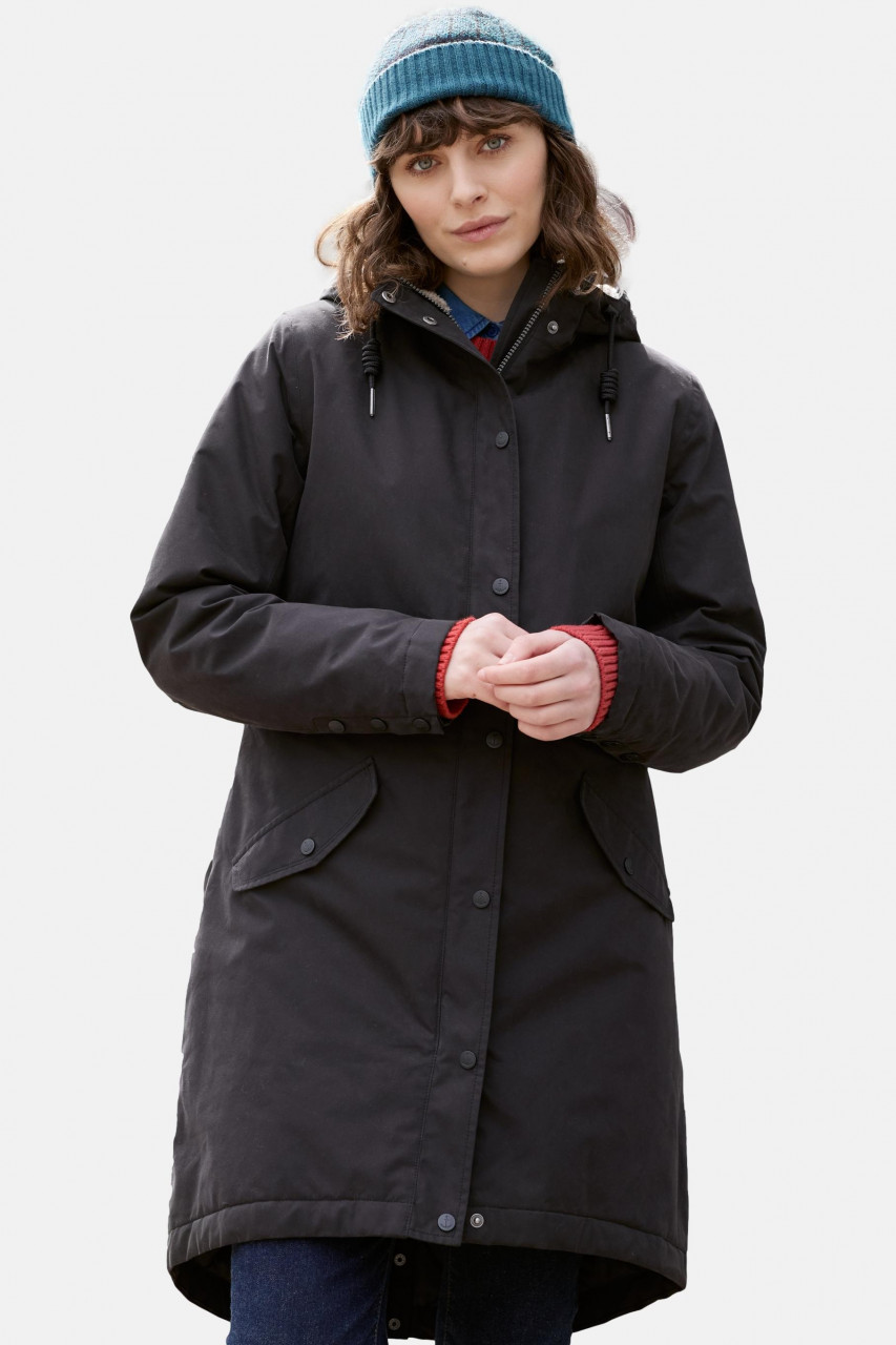 Seasalt Cornwall Plant Hunter 2 Regenjacke Onyx Grau Parka Wintermantel