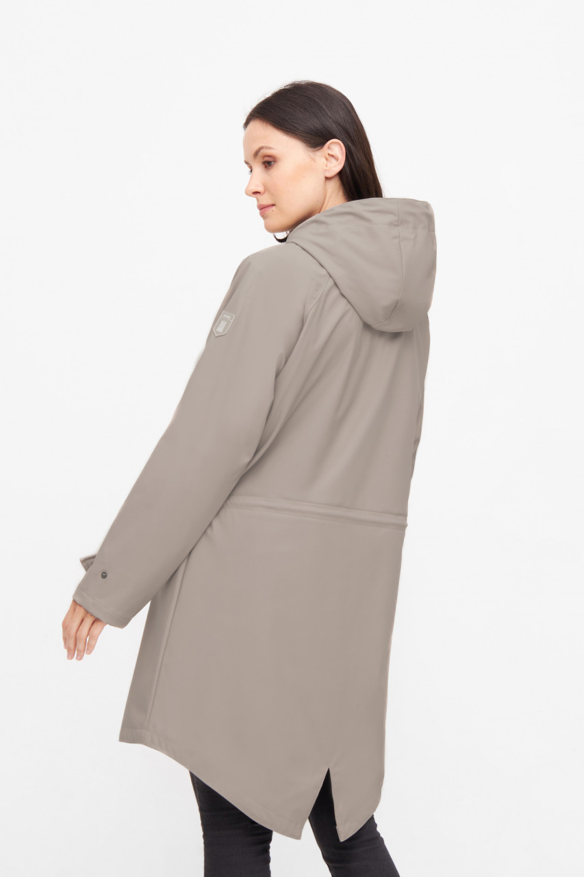 Derbe Regenjacke Friese Traveby Fisher Damen Cobblestone Beige
