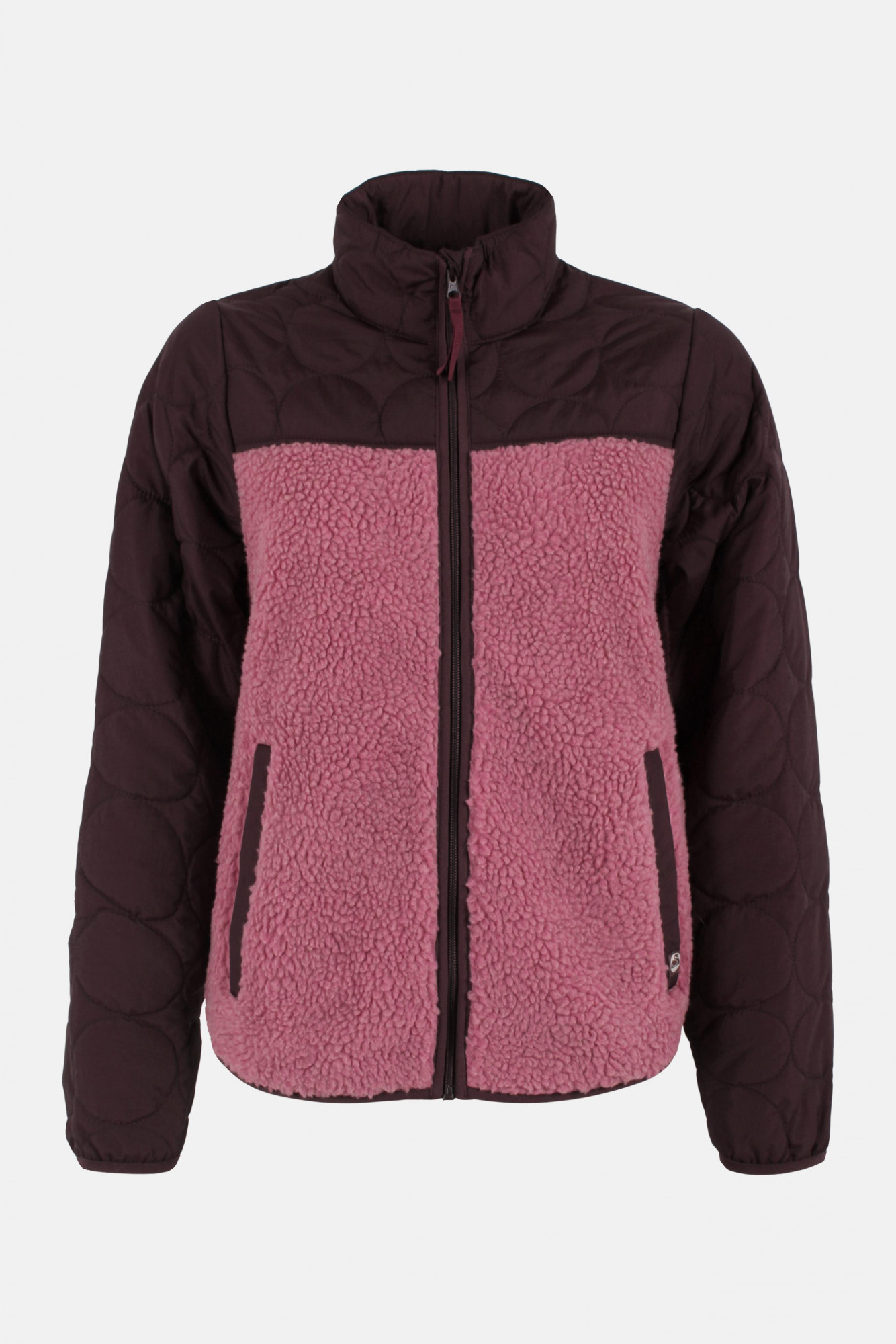 Danefae Danehazel Übergangsjacke Rose Bordeaux Rot Fleecejacke Stepp