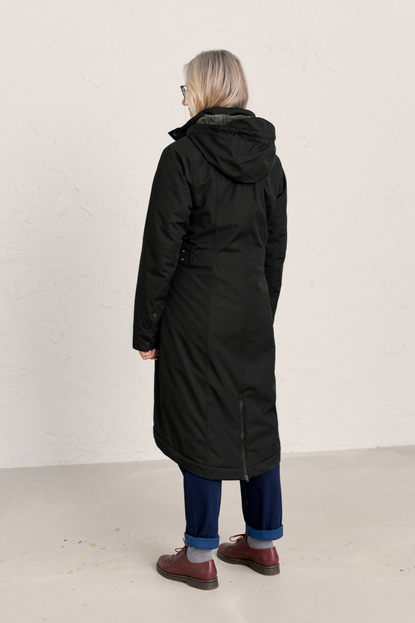 Seasalt Cornwall Janelle Coat Damen Regenmantel Black Schwarz