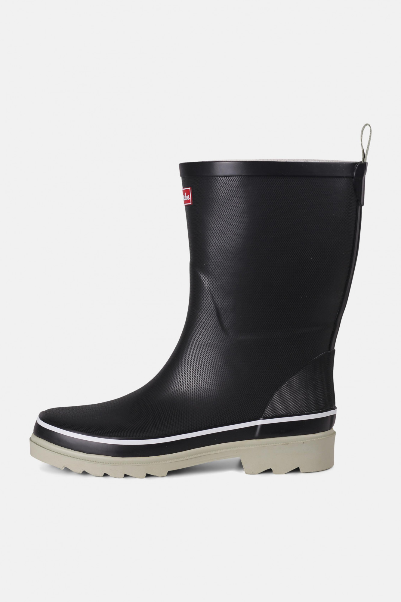 Derbe Middlehooch Gummistiefel Damen Schwarz