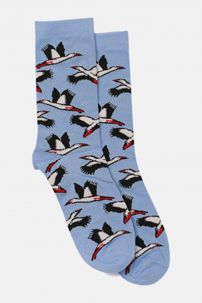 Danefae Danedanmark Damen Socken Hellblau Storch