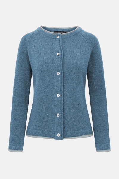 Strickjacke Killiney Blau für Damen von IrelandsEye