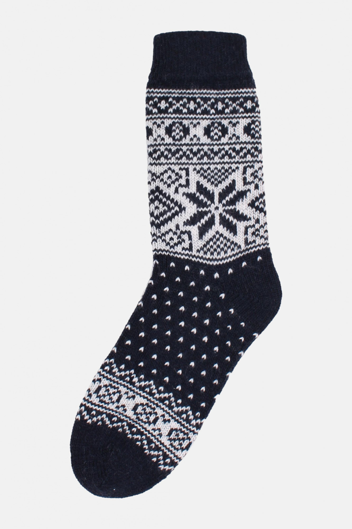 Danefae Danestay Warm Damen Stricksocken Blau Weiß Wollsocken