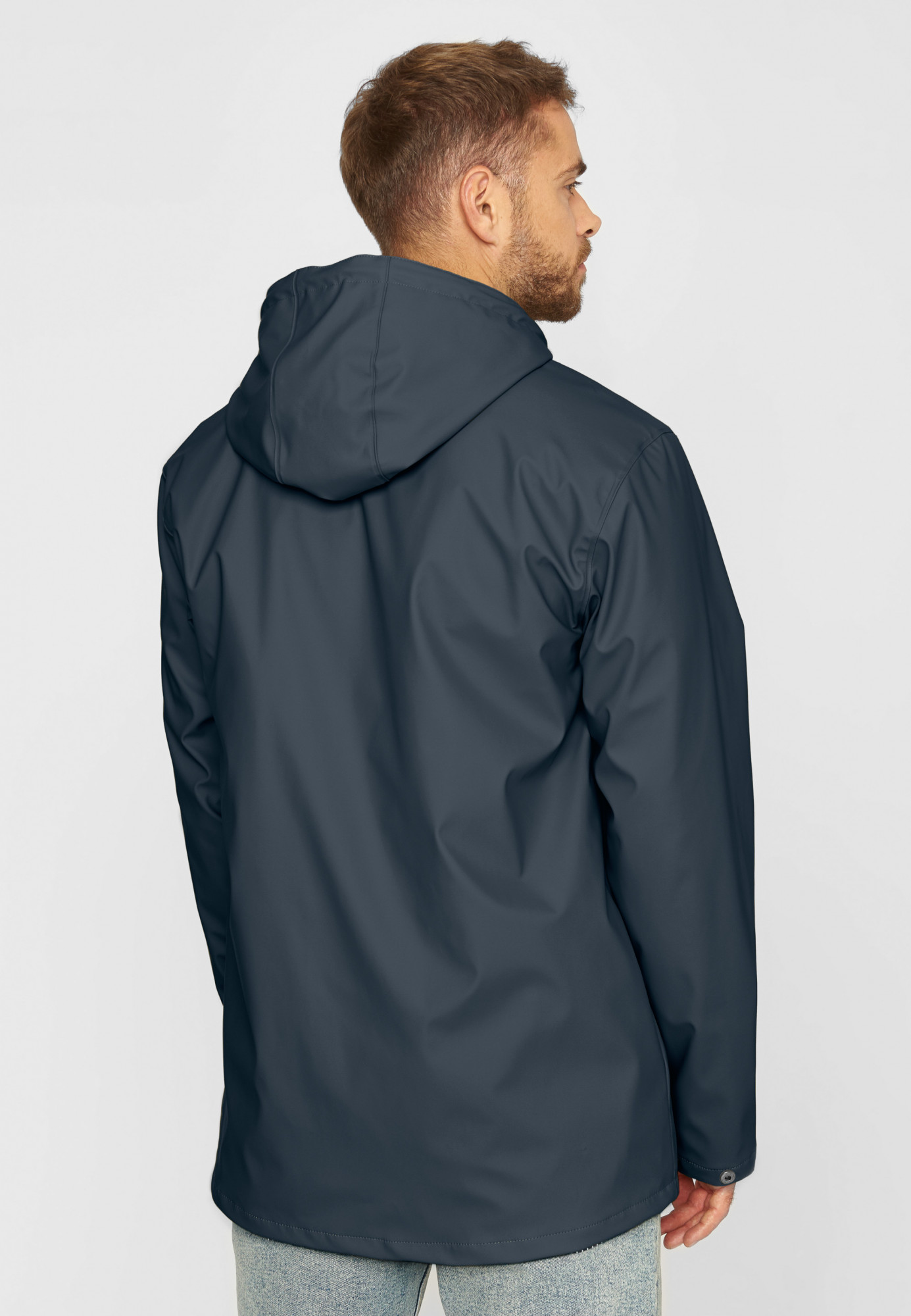 Herren Regenjacke  - Model-Foto - Rückseite