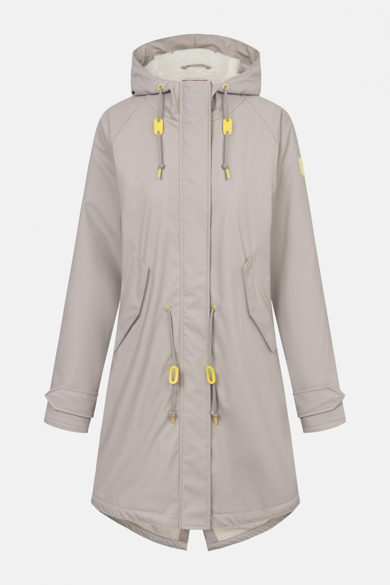 Derbe Regenjacke Friese Tidaholm Damen Beige Gefüttert