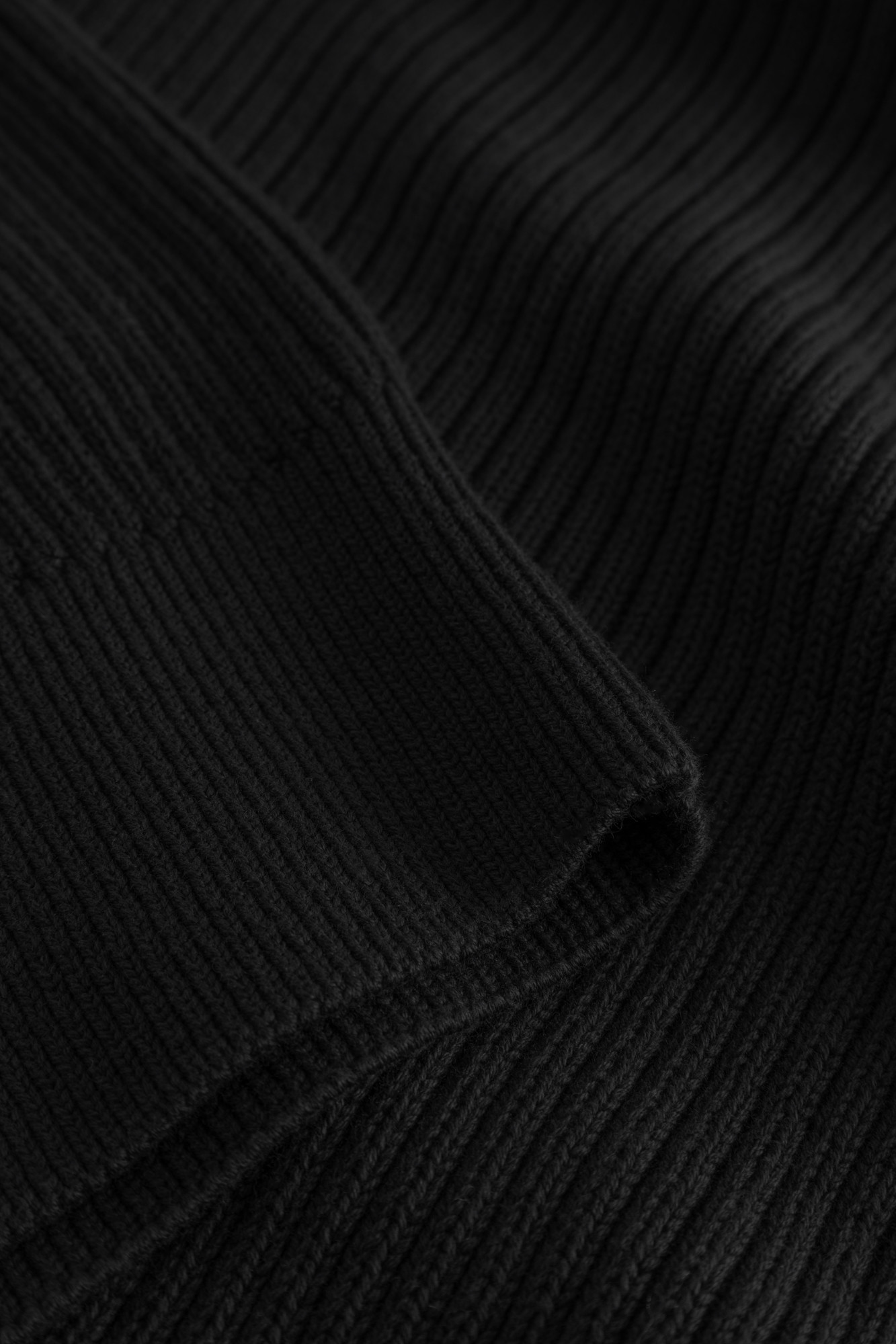 Hanseheld Troyer Baumwolle Schwarz GOTS Herren Troyer-Pullover Bio