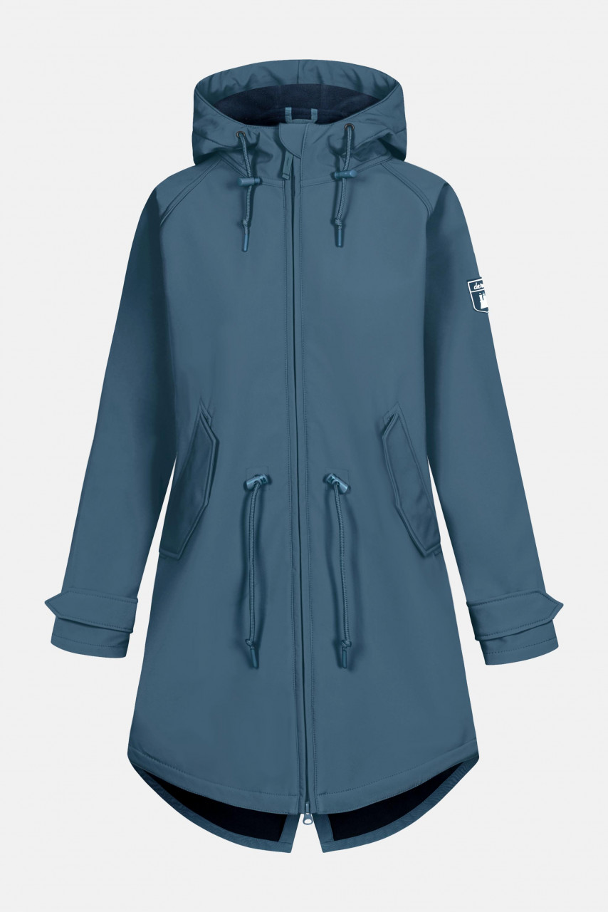Softshelljacke Island Friese Blau für Damen von derbe