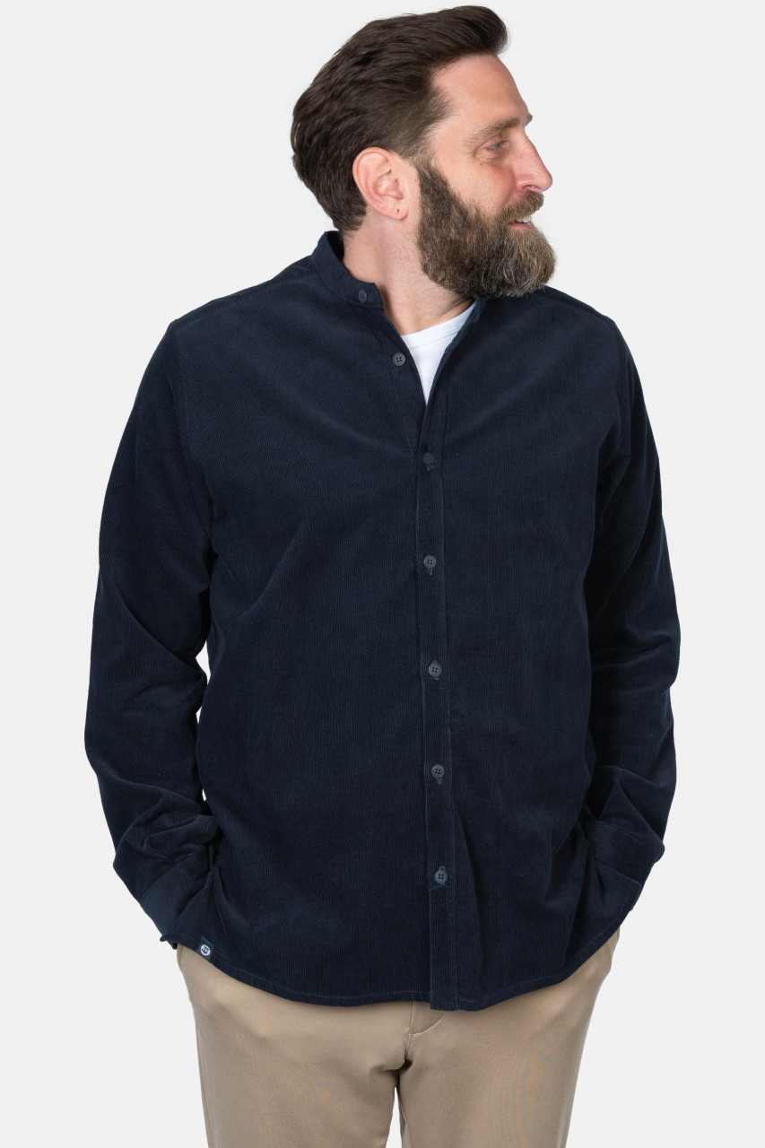 Hanseheld Cordhemd Herren Blau