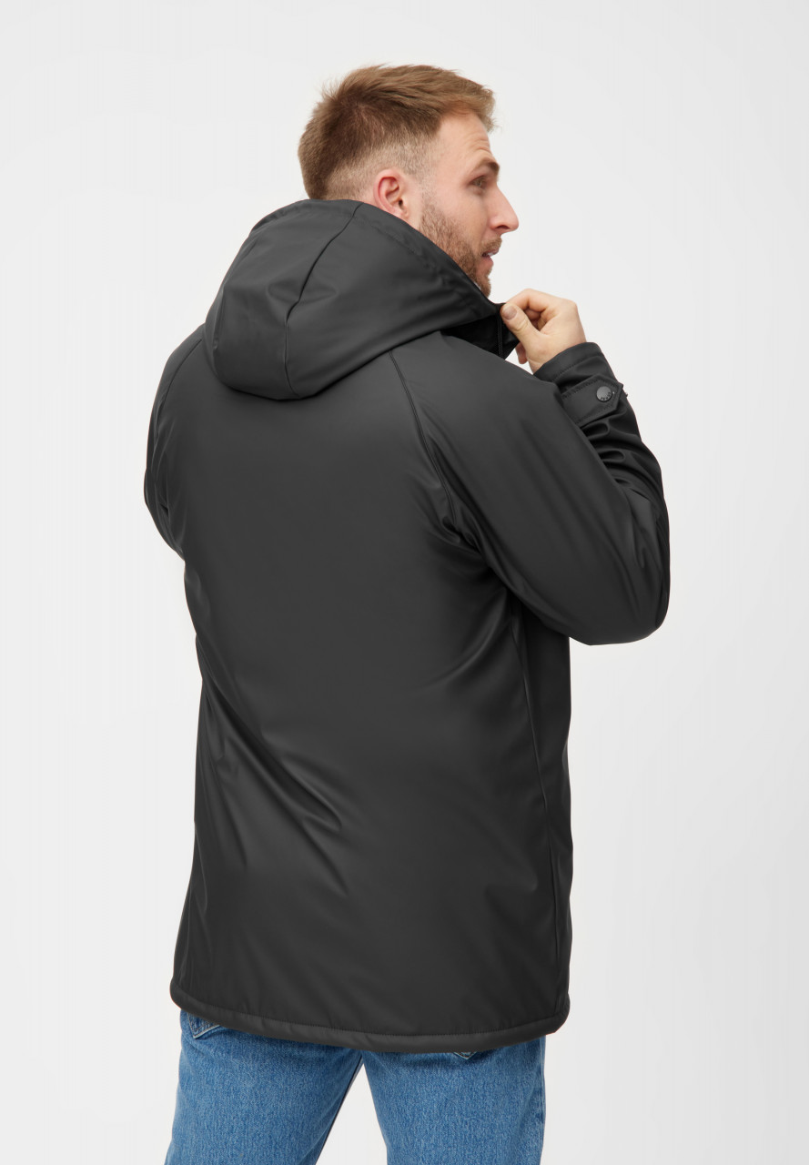 Derbe Regenjacke Trekholm As Herren Schwarz Gefüttert