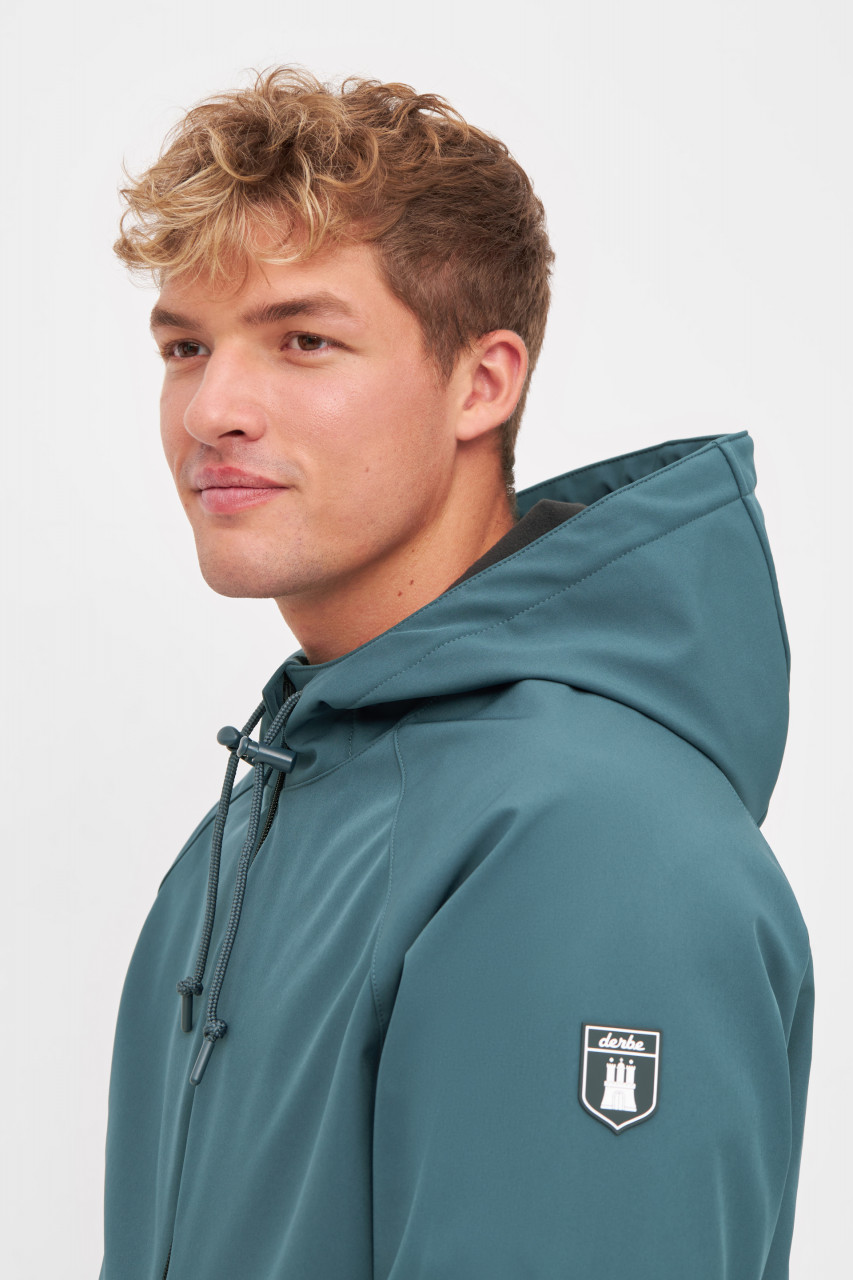 Derbe Softshelljacke Helgoby Herren Blau Nachhaltig
