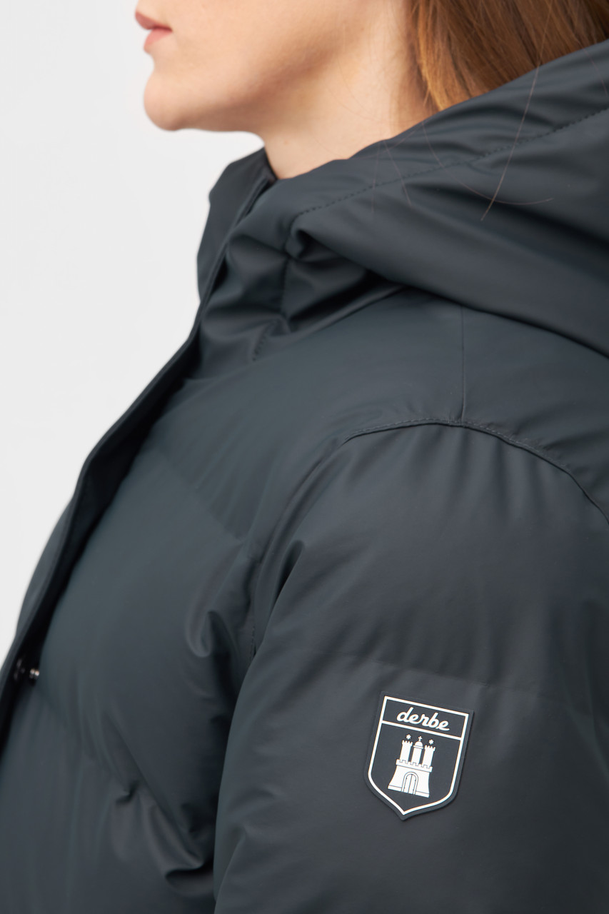 Derbe Wintermantel Interholm Damen Dunkelblau Puffer