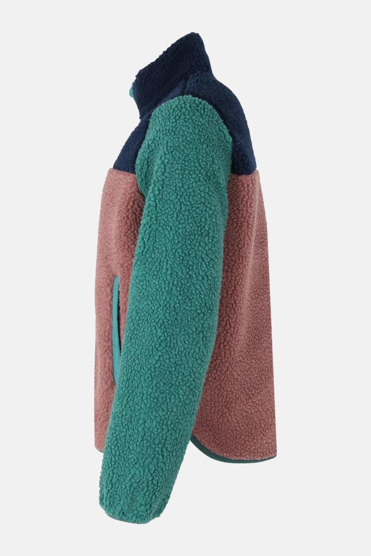 Danefae Fleecejacke Danebirk Damen Petrol Türkis Beige Rosa Blau Teddy