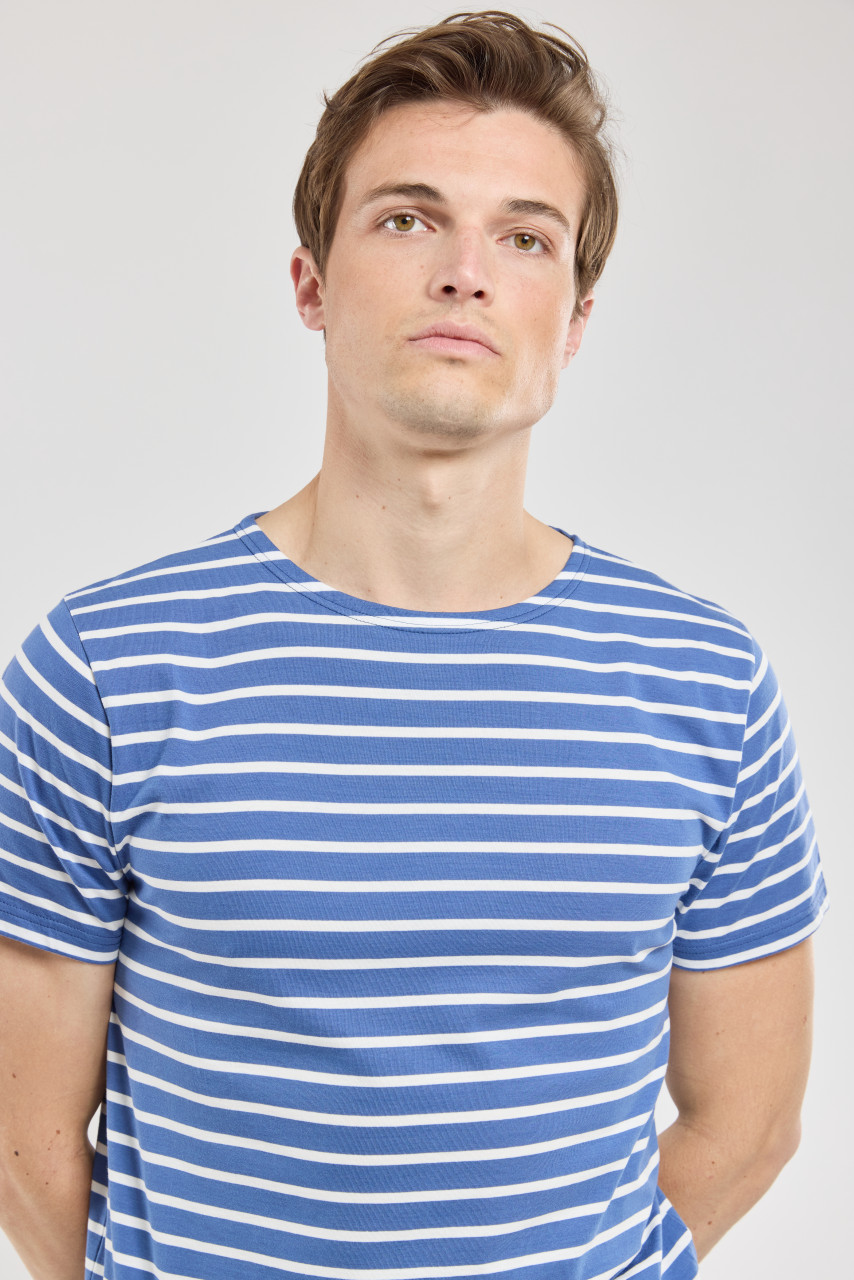 Armor Lux Mariniere Herren T-Shirt Blau Weiß Streifenshirt Heritage