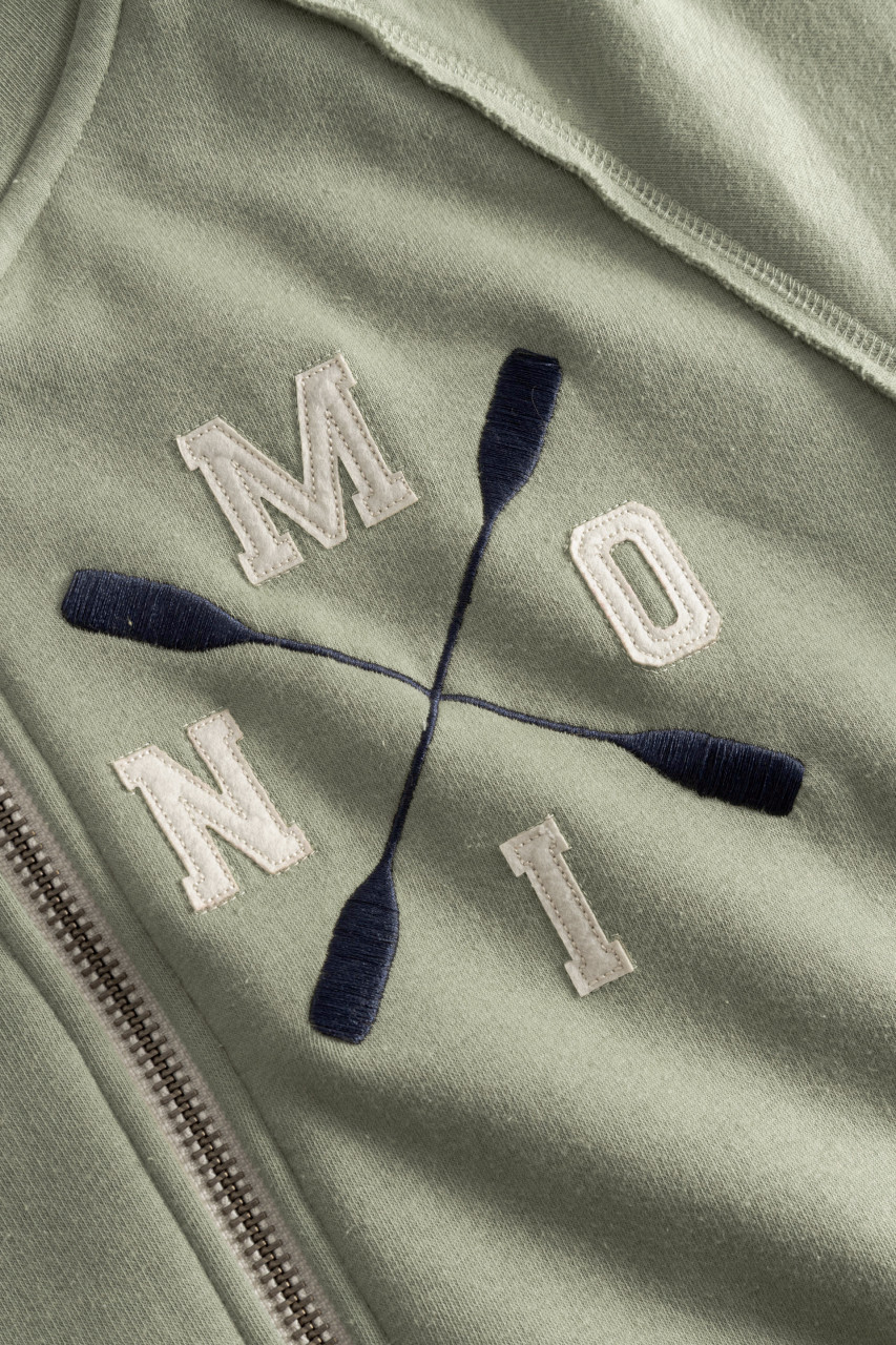 Derbe Sweatjacke Moin X Herren Oliv Grün Zip Hoodie GOTS