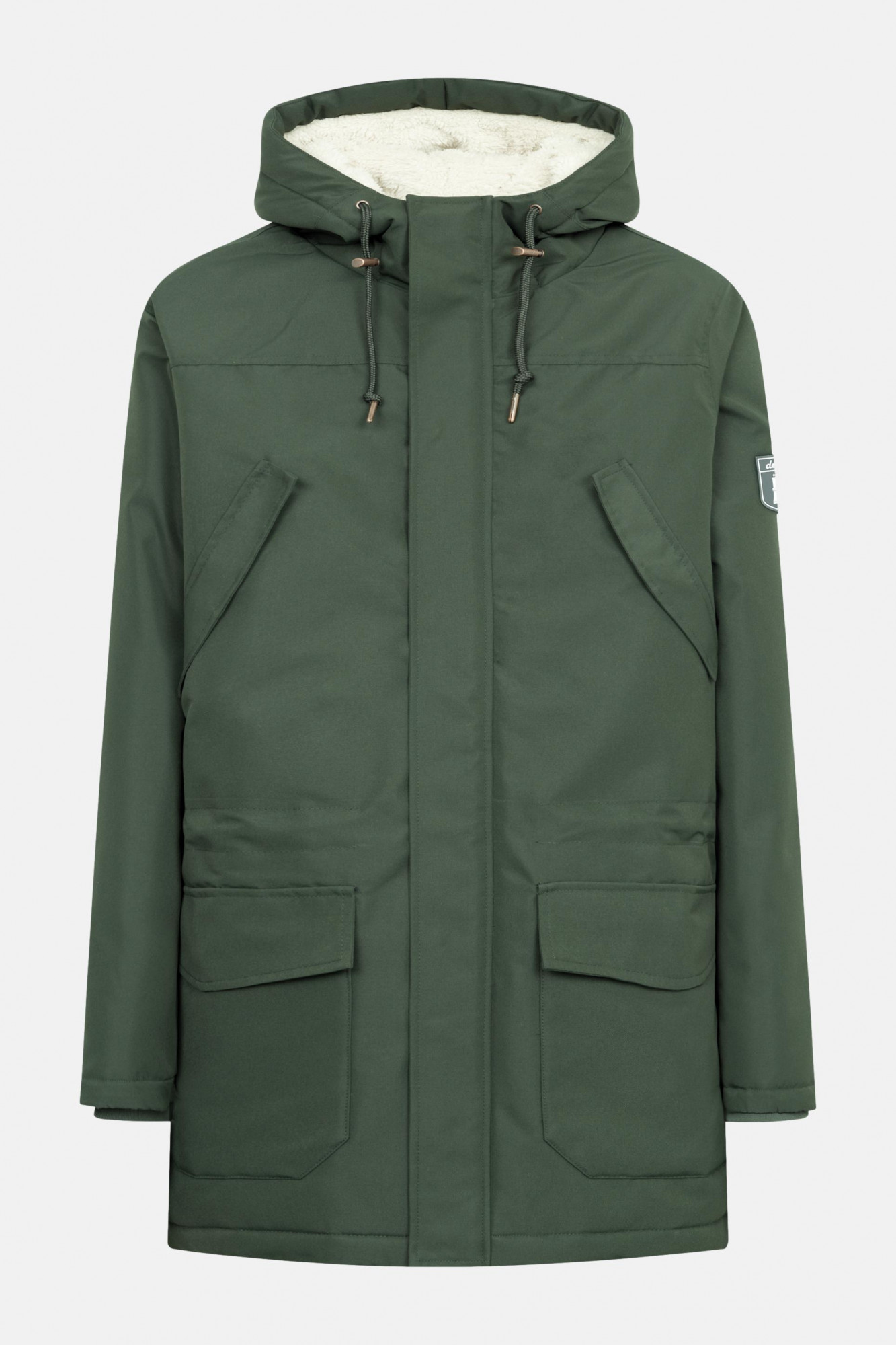 Derbe Winterjacke Festholm Herren Dunkelgrün