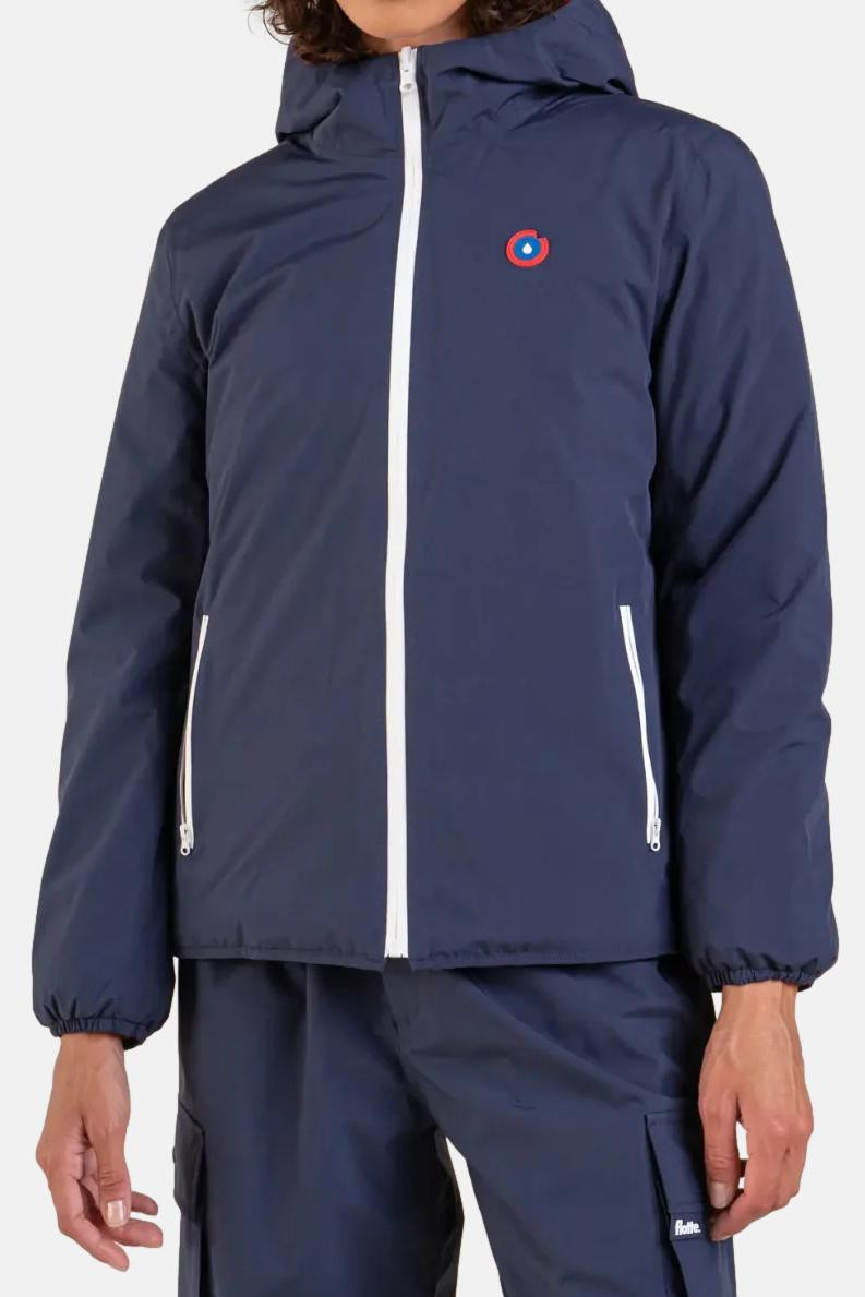 Flotte Winterjacke Charonne Blau Indigo Wendejacke Rot