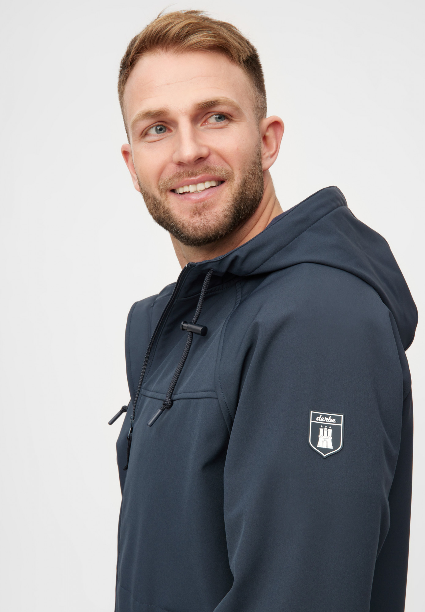 Derbe Übergangsjacke Isleby Herren Dunkelblau Softshell