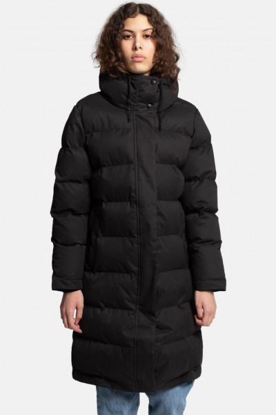 Selfhood Hooded Puffer Coat Damen Wintermantel Schwarz