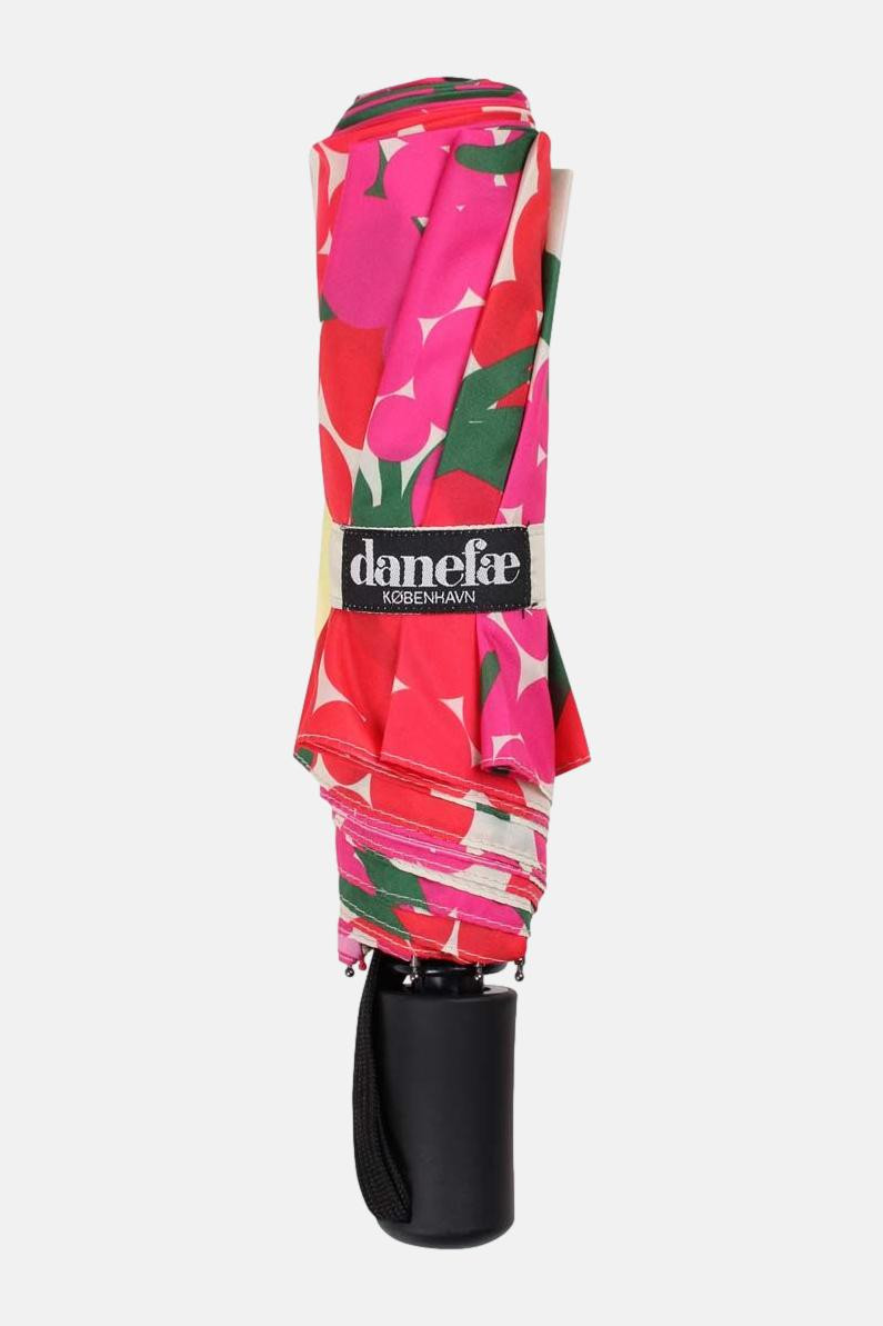 Danefae Regenschirm Danumbrella Rot Pink Beeren Floral