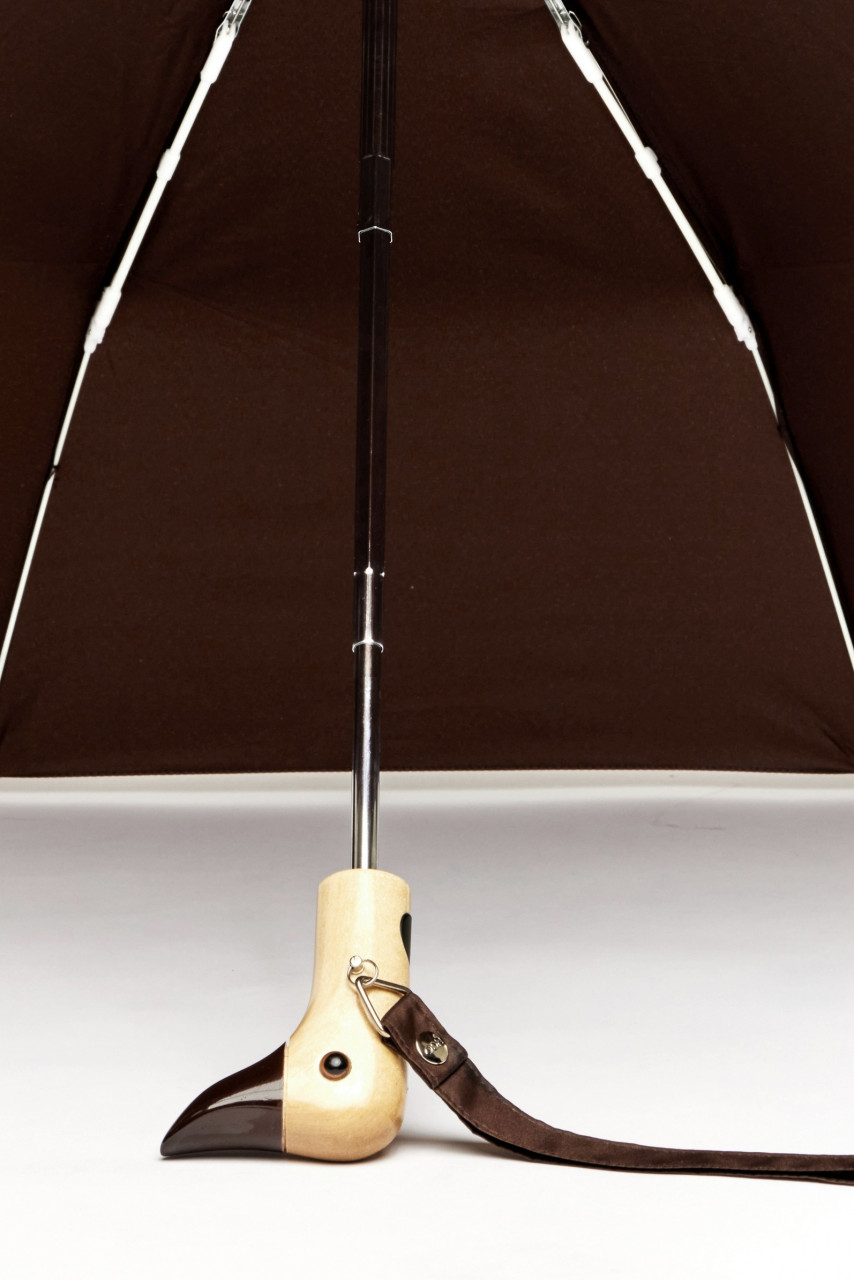 Original Duckhead Regenschirm Espresso Braun