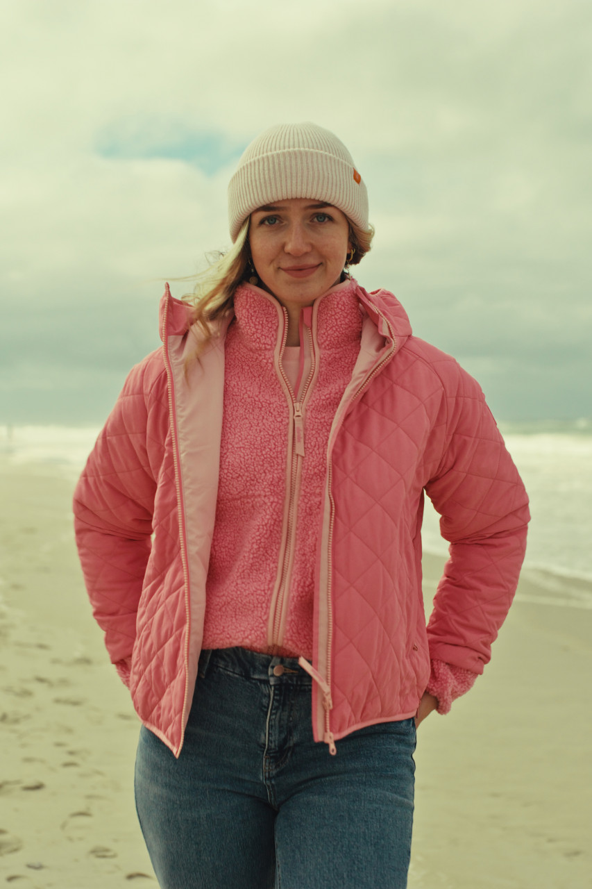 Derbe Damen Fleecejacke Kuschelby Pink Teddy