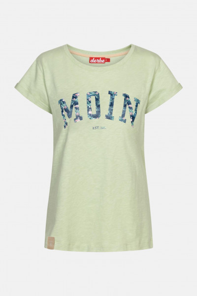 Derbe Flamoin Damen T-Shirt Grün Laurel Green Derbe Flamoin Damen T-Shirt Grün Laurel Green