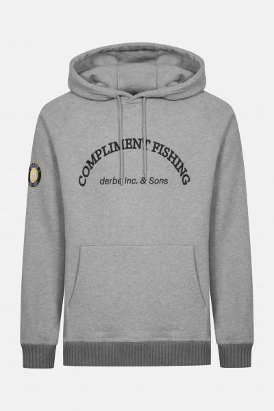 Derbe Compliment Fishing Herren Hoodie Grey Melange Grau Derbe Compliment Fishing Herren Hoodie Grey Melange Grau