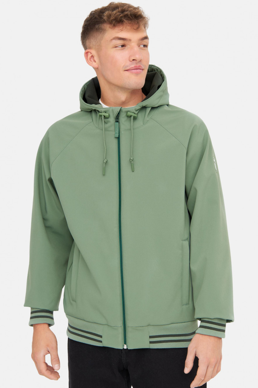 Derbe Softshelljacke Helgoby Herren Hellgrün Nachhaltig