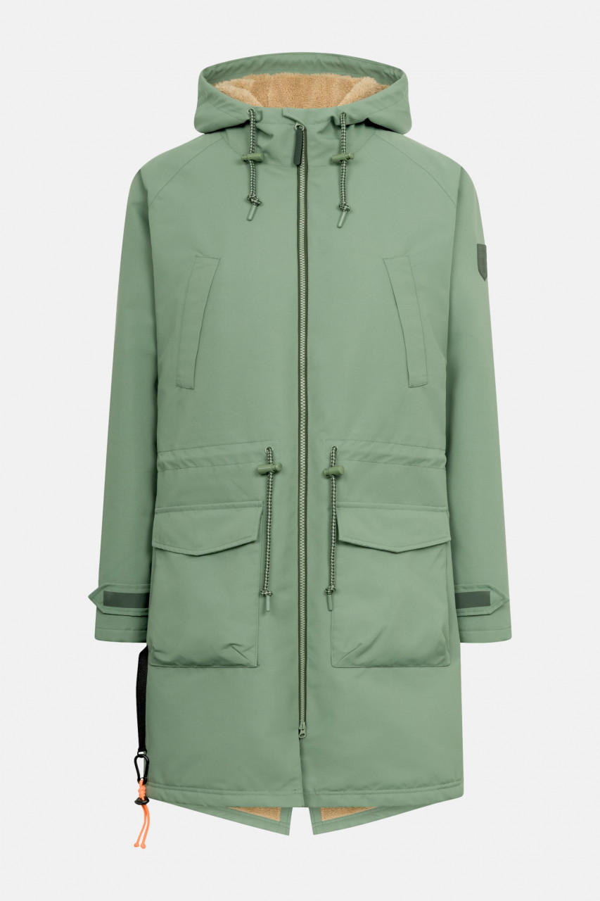 Derbe Winter-Regenjacke Phoebholm Dog Damen Hellgrün Gefüttert Hundejacke