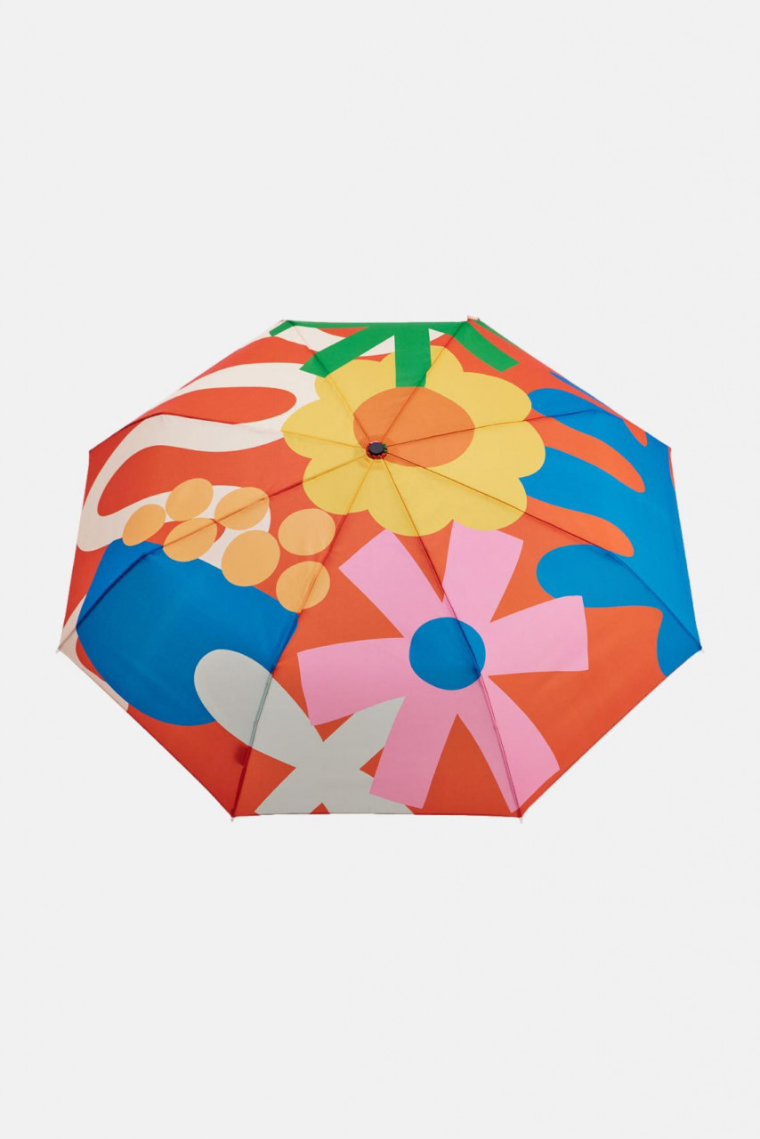 Original Duckhead Regenschirm Salsa Rot Orange Blau Grün Blumen Paprika Abstrakt