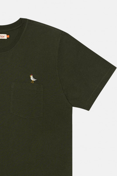 RVLT Herren T-Shirt Oliv Möwe