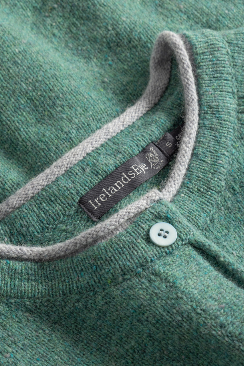 Detailbild von Strickjacke Killiney Türkis für Damen von IrelandsEye