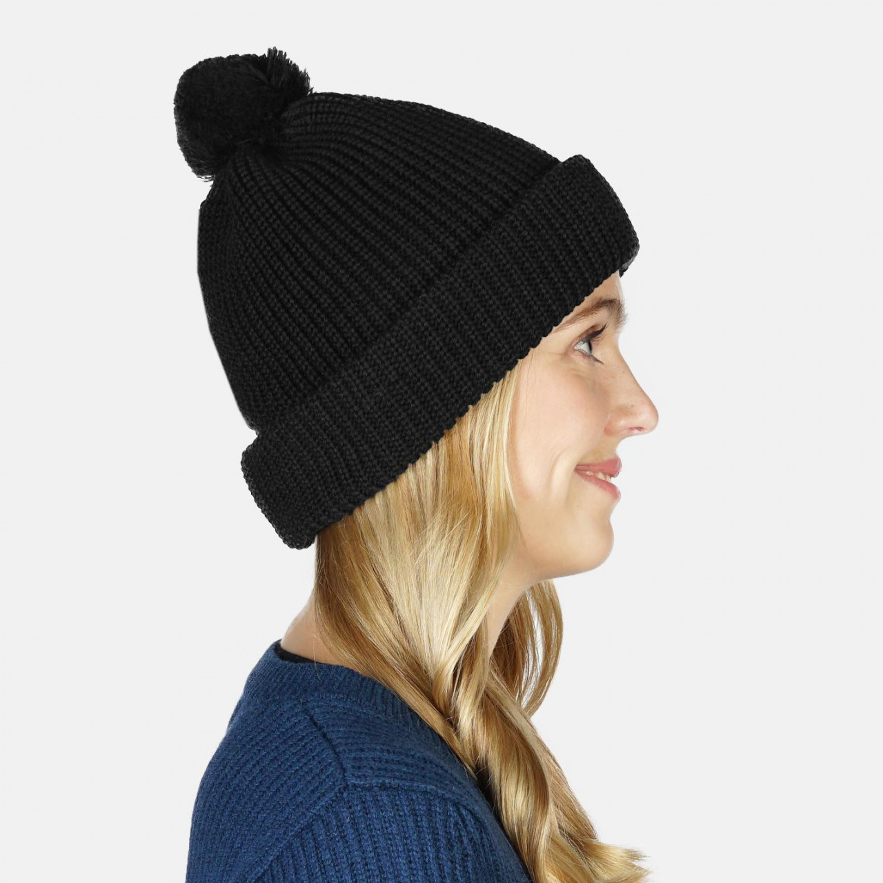 Pudelmütze Anthrazit Hanseheld Bommelmütze