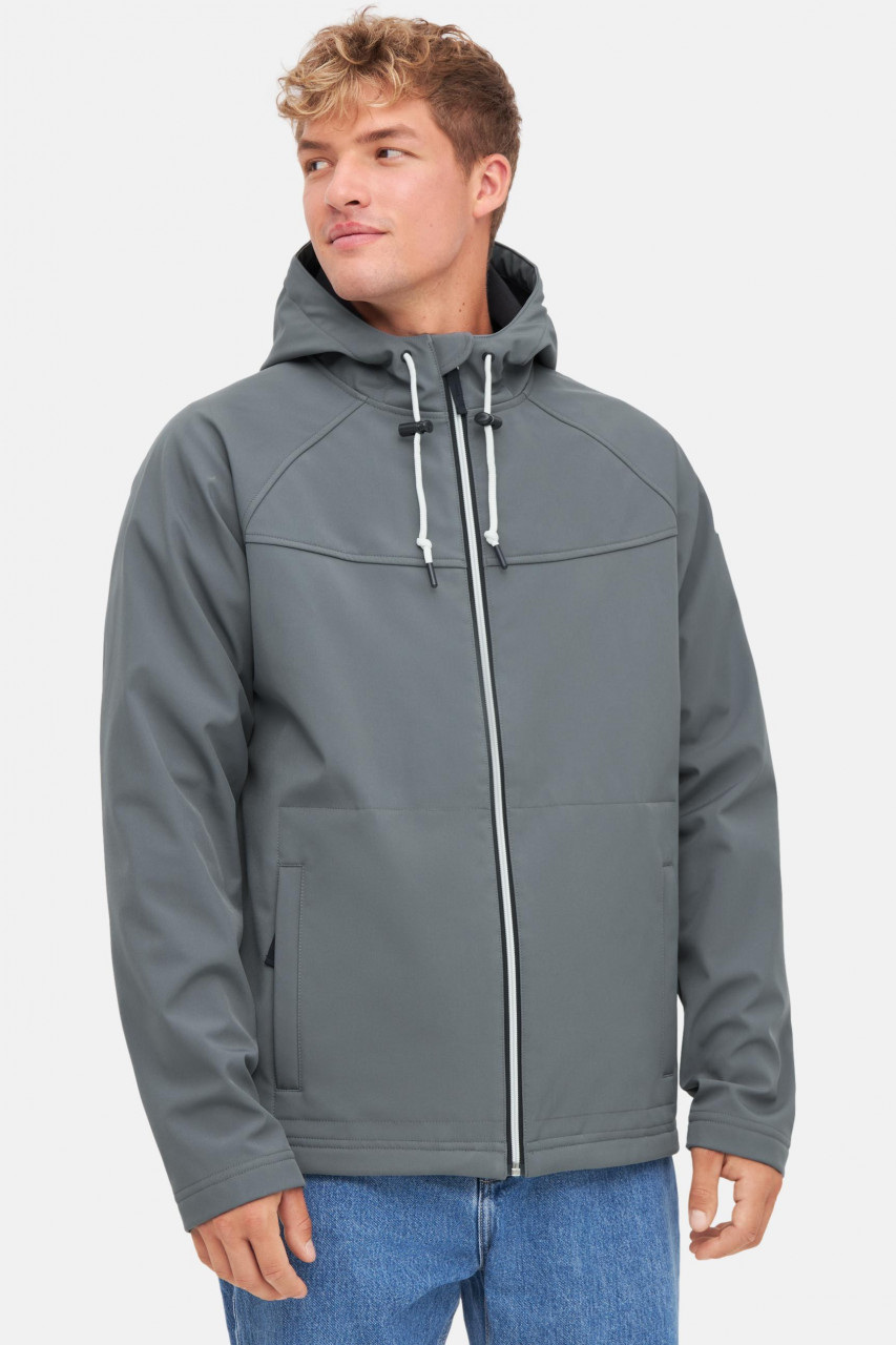 Derbe Softshelljacke Isleby Herren Grau Nachhaltig