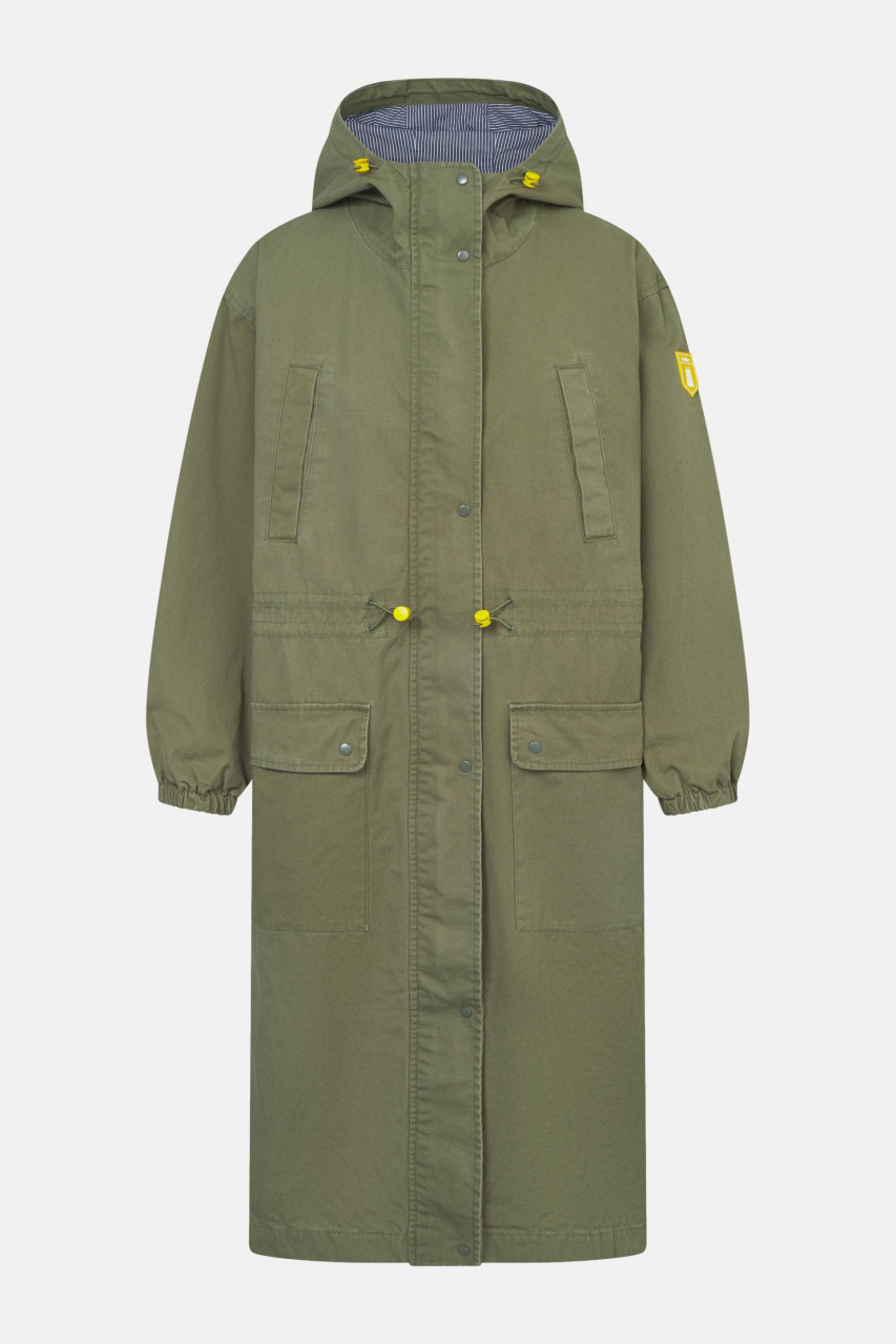 Derbe Übergangsjacke Milby Damen Oliv Grün Parka