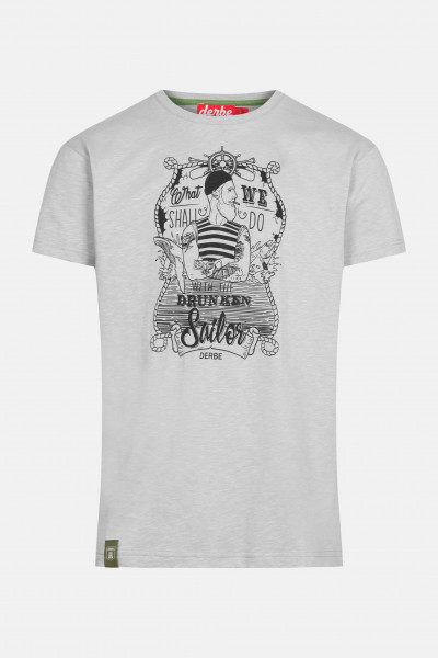 Derbe Seemann Herren T-Shirt Grey Grau