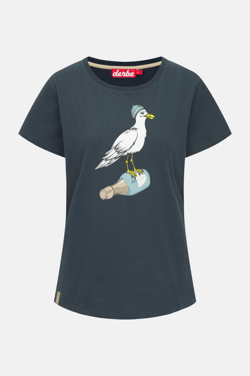 Derbe T-Shirt Sturmmöwin Damen Blau
