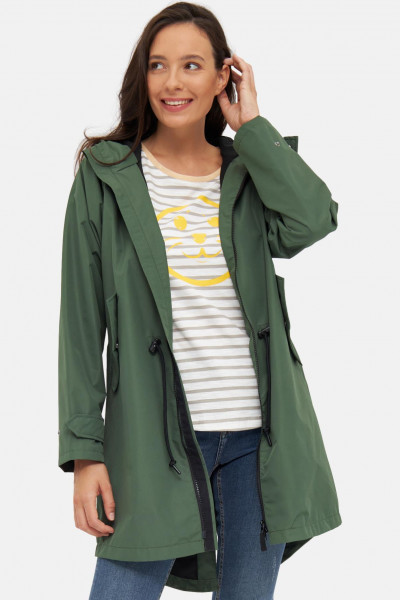 Derbe Ripby Kombu Green Damen Regenparka Grün Nachhaltig