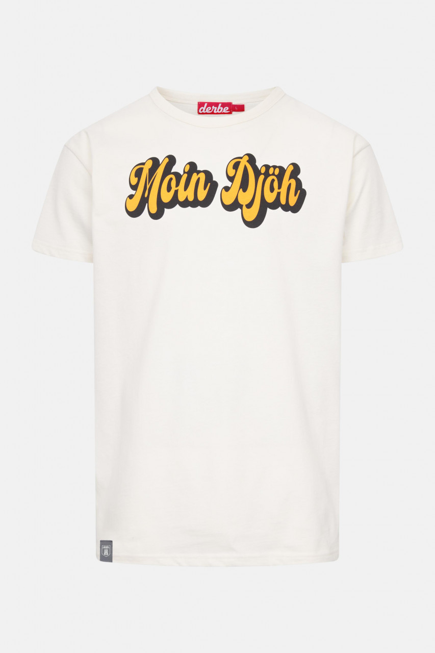 Derbe T-Shirt Moin Djöh Herren Weiß
