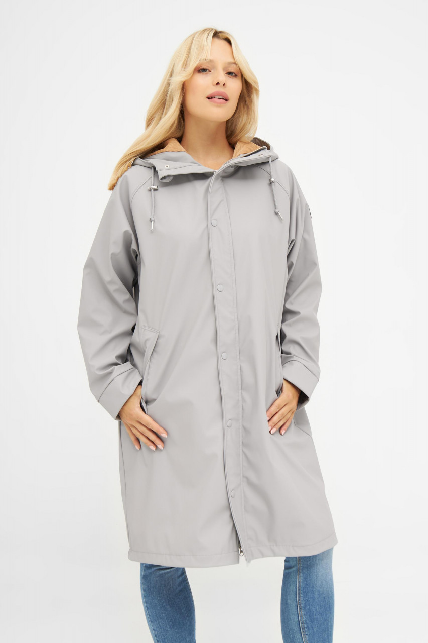 Derbe Wittby Paloma Damen Regenjacke Grau Beige